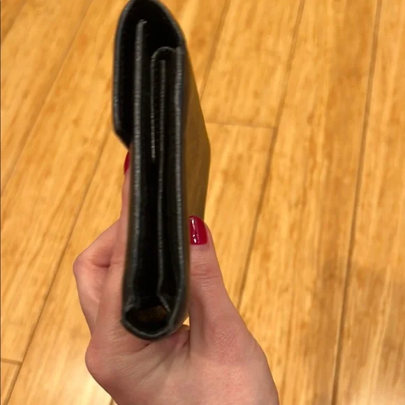 Prada Saffiano Triangle Flap Wallet Black - Picture 7 of 10